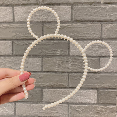 Sen plastikinė perlų galvos juosta įvairių animacinių filmukų miela princesės karūnos galvos juosta paprasta ir universali