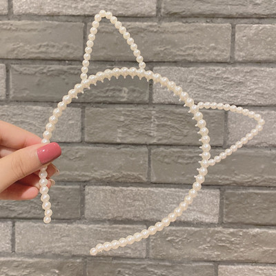 Sen plastikinė perlų galvos juosta įvairių animacinių filmukų miela princesės karūnos galvos juosta paprasta ir universali