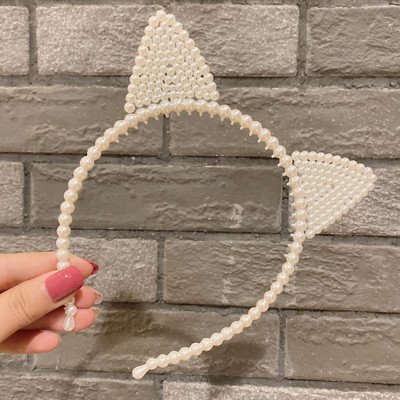 Sen plastikinė perlų galvos juosta įvairių animacinių filmukų miela princesės karūnos galvos juosta paprasta ir universali