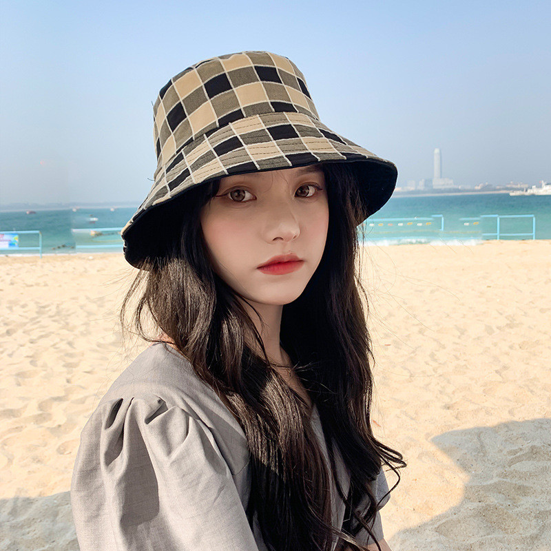 K131 Ženski šešir s kantom Modni ljetni panamski ženski šešir za sunčanje Panama 2021. Dvostrani ribarski šešir za plažu Kapa za umivaonik