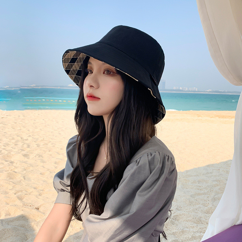 K131 Ženski šešir s kantom Modni ljetni panamski ženski šešir za sunčanje Panama 2021. Dvostrani ribarski šešir za plažu Kapa za umivaonik