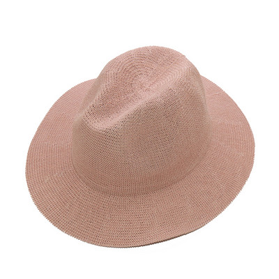 Pălării Panama cu lanț metalic de modă pentru femei, 10 culori, pălării de soare de jazz, de răcire, de vară, respirabile, elegante, pentru femei, pentru petrecere cu ridicata