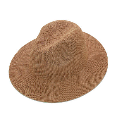 Pălării Panama cu lanț metalic de modă pentru femei, 10 culori, pălării de soare de jazz, de răcire, de vară, respirabile, elegante, pentru femei, pentru petrecere cu ridicata