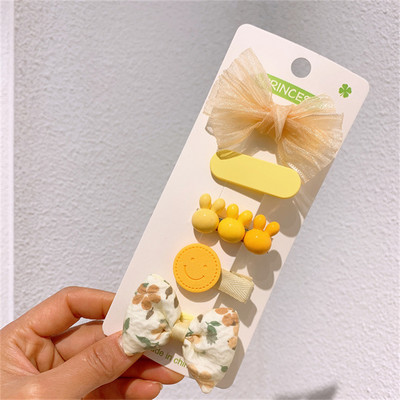 2023 Jauka multfilma Trušu loku matu sprādžu komplekts Bērniem Meiteņu matu sprādzes Spraudītes Piespraudes Galvassegas Galvassegas