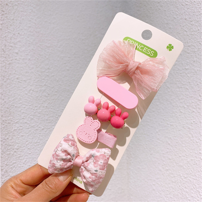 2023 Jauka multfilma Trušu loku matu sprādžu komplekts Bērniem Meiteņu matu sprādzes Spraudītes Piespraudes Galvassegas Galvassegas