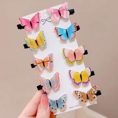 10 komada slatkih crtanih kopči za kosu s octenom kiselinom za djevojčice Sladoled Bang Ukosnica Slatki leptir Voće Ukosnice Školska pokrivala