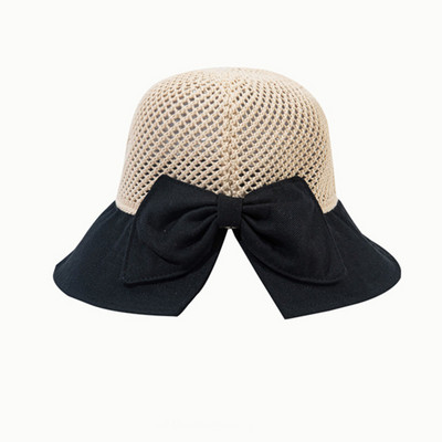 Pălării cu găleată din plasă respirabilă de vară pentru femei, șapcă Panama cu boruri largi, pliabilă, goală, șapcă de plajă, UV400