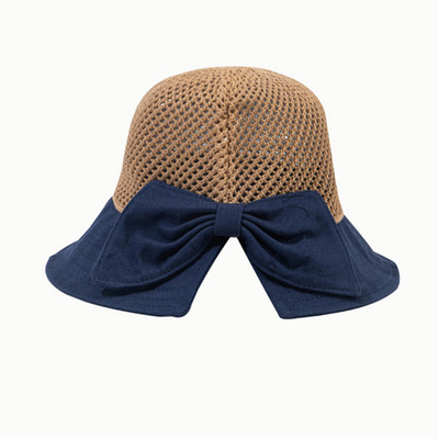 Pălării cu găleată din plasă respirabilă de vară pentru femei, șapcă Panama cu boruri largi, pliabilă, goală, șapcă de plajă, UV400