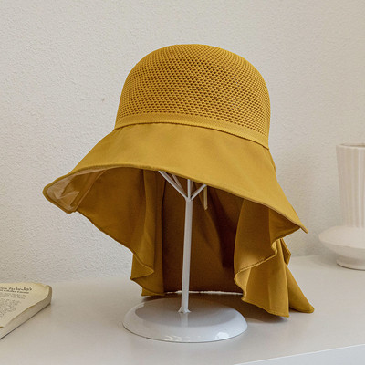 Ženske ljetne šešire za sunčanje s širokim obodom i preklopom oko vrata, modna mašna, sklopiva kapa za plažu protiv UV zraka, biciklizam na otvorenom, planinarenje, šešir