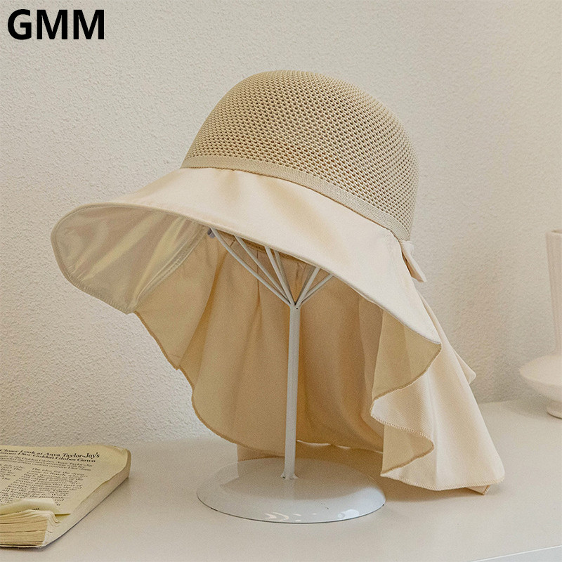 Ženske ljetne šešire za sunčanje s širokim obodom i preklopom oko vrata, modna mašna, sklopiva kapa za plažu protiv UV zraka, biciklizam na otvorenom, planinarenje, šešir