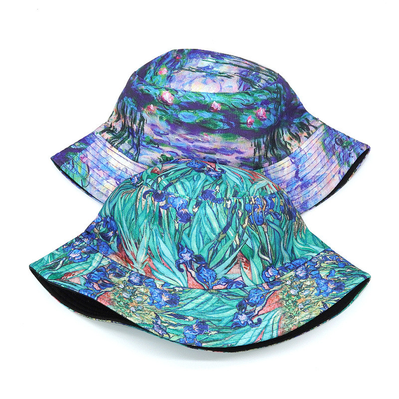 Šeširi s cvjetnim printom Modni hip hop šešir sa šiltom za sunce Muškarci Žene Ribarska kapa Panama Gorros Ljeto 2023.