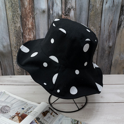 Točkasti šeširi s kantom Ljetni šeširi za sunčanje za žene Sklopivi šeširi Panama Ženski šeširi s kantom za 2021. Ležerne ribarske kape Kapa za plažu Poklon