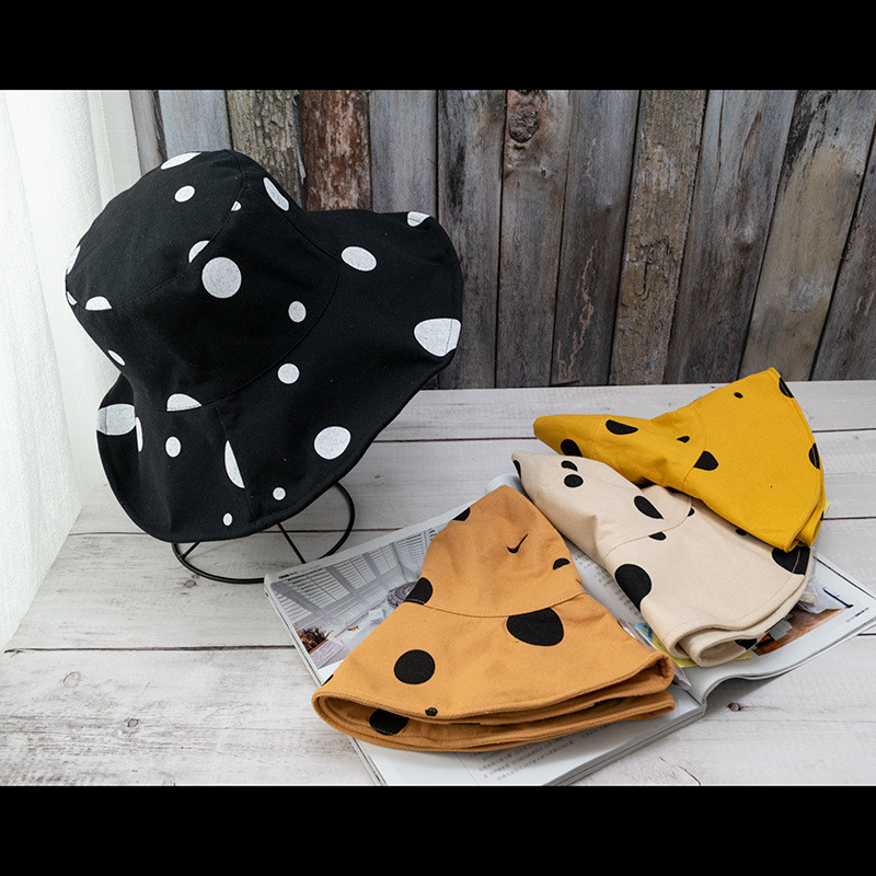 Točkasti šeširi s kantom Ljetni šeširi za sunčanje za žene Sklopivi šeširi Panama Ženski šeširi s kantom za 2021. Ležerne ribarske kape Kapa za plažu Poklon