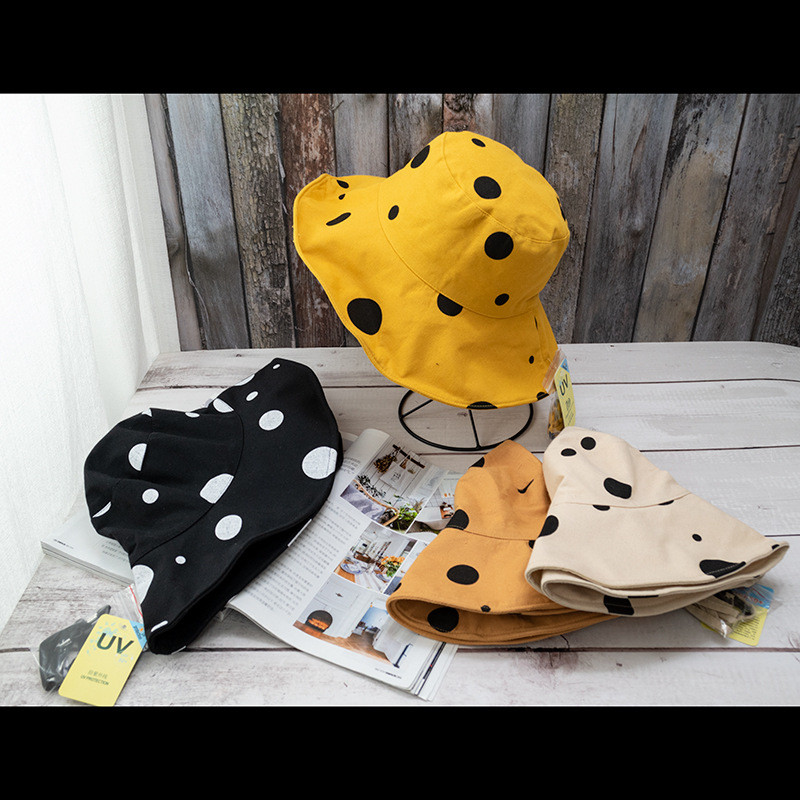 Točkasti šeširi s kantom Ljetni šeširi za sunčanje za žene Sklopivi šeširi Panama Ženski šeširi s kantom za 2021. Ležerne ribarske kape Kapa za plažu Poklon