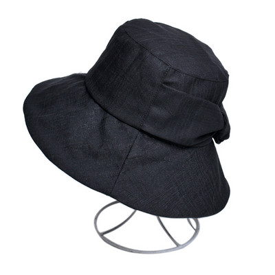 Ljetni ženski šešir, luksuzna mašna, šešir s velikim obodom od 9 cm, lagani, prozračni, kampiranje, turizam na otvorenom, elegantna panama kapa