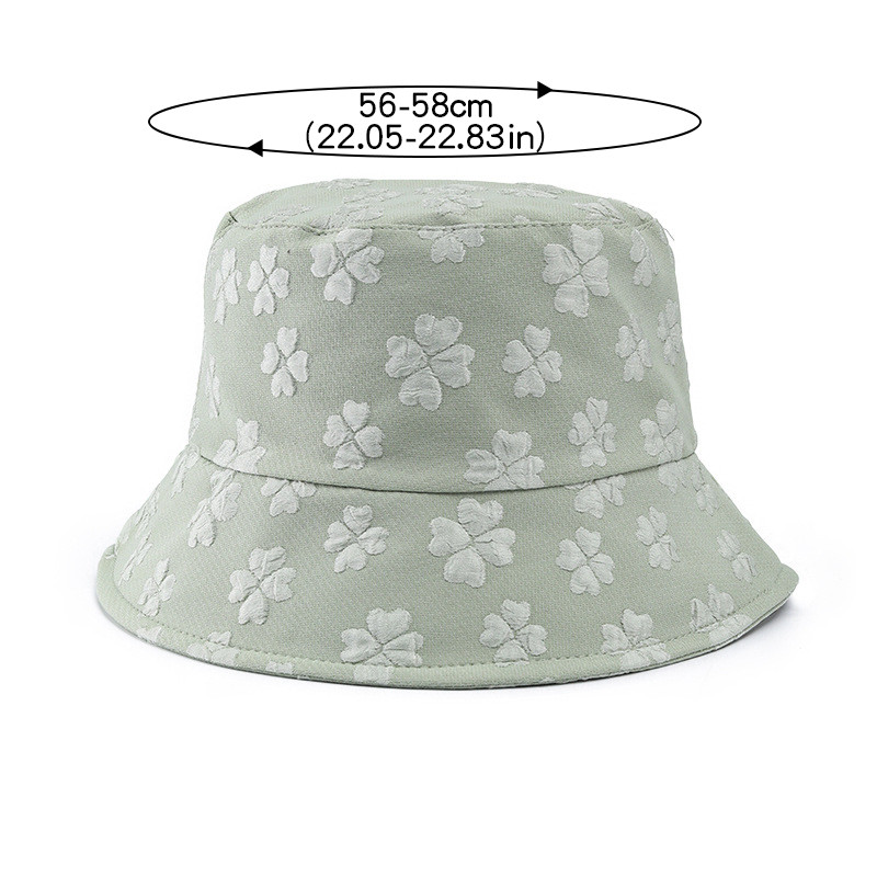 Nová kvetinová potlač rybárskej čiapky módne ženy plochý top vedrový klobúk vonkajšie slnečné clony ležérne jednofarebné panamské čiapky dievčatá kapota