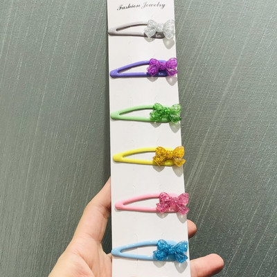 5/6 bucăți/set agrafe de păr colorate cu inimă de dragoste pentru fete agrafe de păr dulce agrafe accesorii de păr la modă pentru copii