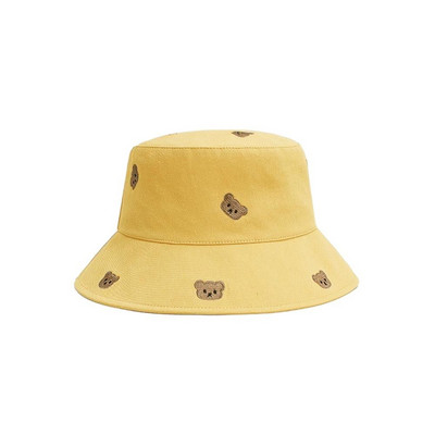 Fényvédő pamut téli kültéri medvék fényvédő mosdósapkák női kalapok férfi vödörsapkák koreai halászsapkák