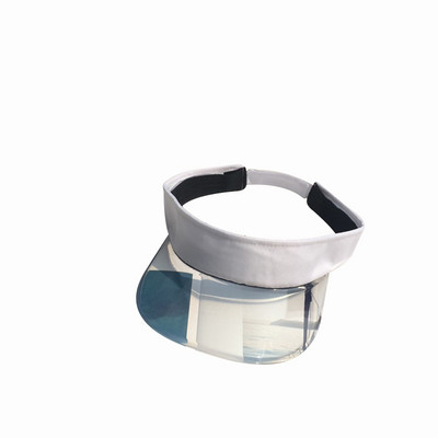 Ljetni šešir sa šiltom za sunce Ženski plastični šeširi s velikim obodom Candy Ležerne kape otporne na vjetar Prozirne kape s UV zaštitom od sunca