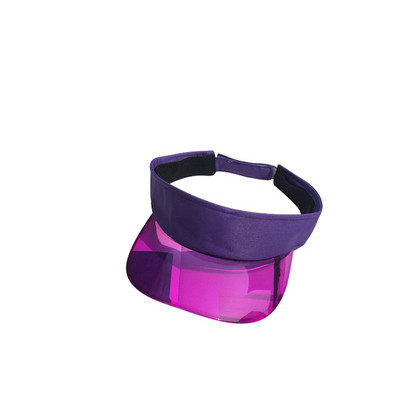 Ljetni šešir sa šiltom za sunce Ženski plastični šeširi s velikim obodom Candy Ležerne kape otporne na vjetar Prozirne kape s UV zaštitom od sunca