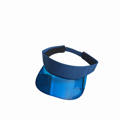 Ljetni šešir sa šiltom za sunce Ženski plastični šeširi s velikim obodom Candy Ležerne kape otporne na vjetar Prozirne kape s UV zaštitom od sunca