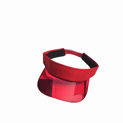 Ljetni šešir sa šiltom za sunce Ženski plastični šeširi s velikim obodom Candy Ležerne kape otporne na vjetar Prozirne kape s UV zaštitom od sunca