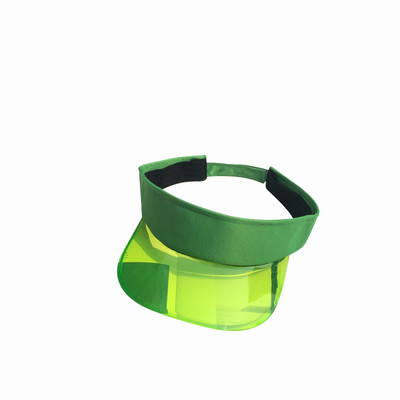 Ljetni šešir sa šiltom za sunce Ženski plastični šeširi s velikim obodom Candy Ležerne kape otporne na vjetar Prozirne kape s UV zaštitom od sunca