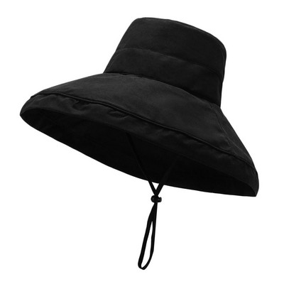 Șapcă de soare pliabilă cu boruri largi în aer liber, șapcă de soare, pălărie Panama, pălărie de găleată, șapcă de pescar