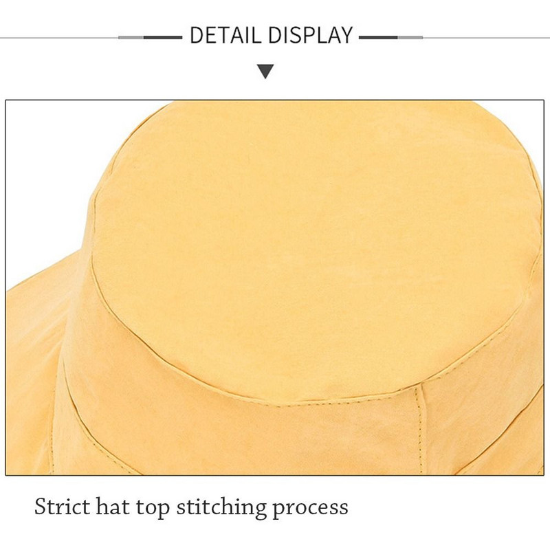 Șapcă de soare pliabilă cu boruri largi în aer liber, șapcă de soare, pălărie Panama, pălărie de găleată, șapcă de pescar
