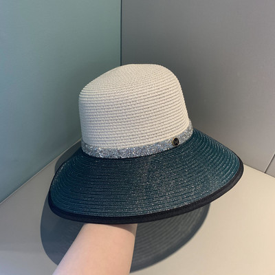 Pălărie de soare Şapcă de damă Pălării pentru femei Bărbaţi Pălărie de paie de vară Pălării de protecţie solară Pălării cu boruri largi Protecţie de epocă Modă Vizor de paie