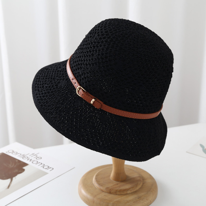 Vintažinės moteriškos nuo saulės Fedora kepurės šiaudinė kepurė Reguliuojama retro auksinė pinta skrybėlė Moteriška skrybėlė nuo saulės Plokščiu dangteliu Apsauginė kepurė moterims