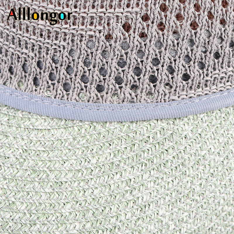 Nouă pălărie de paie de vară 2023 pentru femei șapcă de plajă cu boruri largi Vizor cu protecție UV Pălării de soare cu fundă, pălărie de soare Panama Floppy