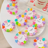 10 db/Szett Kislányok Aranyos Színek Rajzfilm Virágos Csíptetős Hajtűk Gyerekek Kedves Édes Haj Karmok Gyerekek Hajkiegészítők