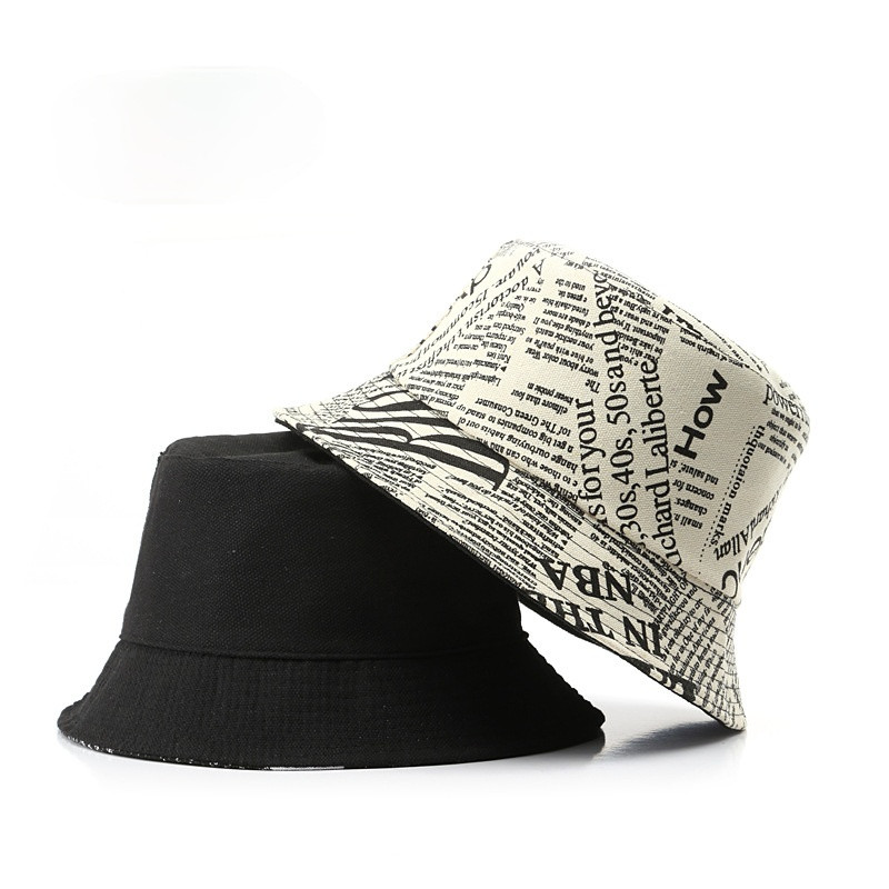 SLECKTON pamučni šeširi za žene i muškarce, modni ribarski šešir s printom, ljetni šeširi za sunčanje, uniseks panama šešir, ležerni hip-hop šešir