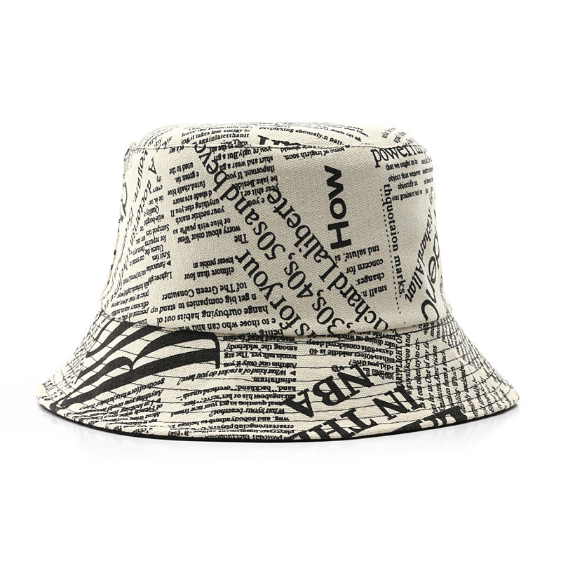 SLECKTON pamučni šeširi za žene i muškarce, modni ribarski šešir s printom, ljetni šeširi za sunčanje, uniseks panama šešir, ležerni hip-hop šešir