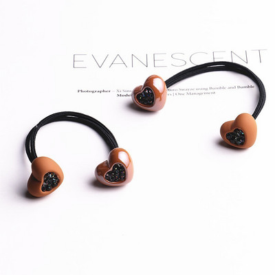 2 buc. New Cute Love Diamond Princess Headwear Copii Benzi elastice pentru păr Copii Frânghii de păr Accesorii pentru fete Toaletă pentru copii