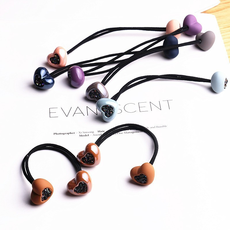 2 buc. New Cute Love Diamond Princess Headwear Copii Benzi elastice pentru păr Copii Frânghii de păr Accesorii pentru fete Toaletă pentru copii