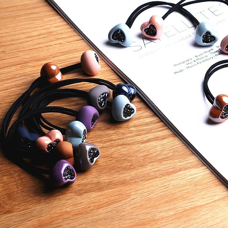 2 buc. New Cute Love Diamond Princess Headwear Copii Benzi elastice pentru păr Copii Frânghii de păr Accesorii pentru fete Toaletă pentru copii