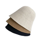 Visrover 6 culori pălării de găleată pentru femei pălărie de vară frânghie de soare Panama pălării pliabile în aer liber pentru plajă cu protecție solară șepci de pescar Harajuku