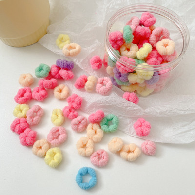 Bandă de păr colorată în conserve pentru fete, de vară, frânghie de păr. Bandă de cauciuc pentru copii de culoarea bomboanelor