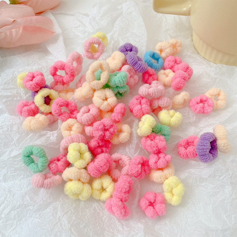 Bandă de păr colorată în conserve pentru fete, de vară, frânghie de păr. Bandă de cauciuc pentru copii de culoarea bomboanelor