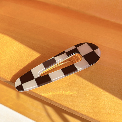 2 komada vintage kopča za kosu s pačjim kljunom, veleprodaja Šahovnica s uzorkom BB ukosnice DIY Crafts Drška za kosu Ukosnice za djevojke Dodaci za kosu