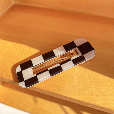 2 komada vintage kopča za kosu s pačjim kljunom, veleprodaja Šahovnica s uzorkom BB ukosnice DIY Crafts Drška za kosu Ukosnice za djevojke Dodaci za kosu