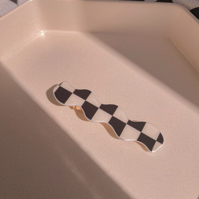 2 komada vintage kopča za kosu s pačjim kljunom, veleprodaja Šahovnica s uzorkom BB ukosnice DIY Crafts Drška za kosu Ukosnice za djevojke Dodaci za kosu