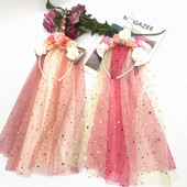 1kom dječja traka za glavu, mrežasta čipka s kićankama duginih boja za dotjerivanje djevojčice, izuzetni dodaci za kosu, cvijeće, veleprodaja