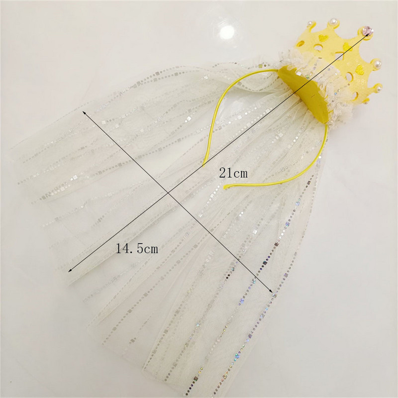 1kom dječja traka za glavu, mrežasta čipka s kićankama duginih boja za dotjerivanje djevojčice, izuzetni dodaci za kosu, cvijeće, veleprodaja