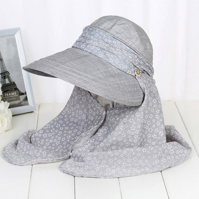 Ljetne ženske kape za sunčanje za sportove na otvorenom, šešir sa zaštitom od 360 stupnjeva od UV zračenja, kapa za zaštitu od sunca, koja se može skinuti, za vrat, lice i glavu