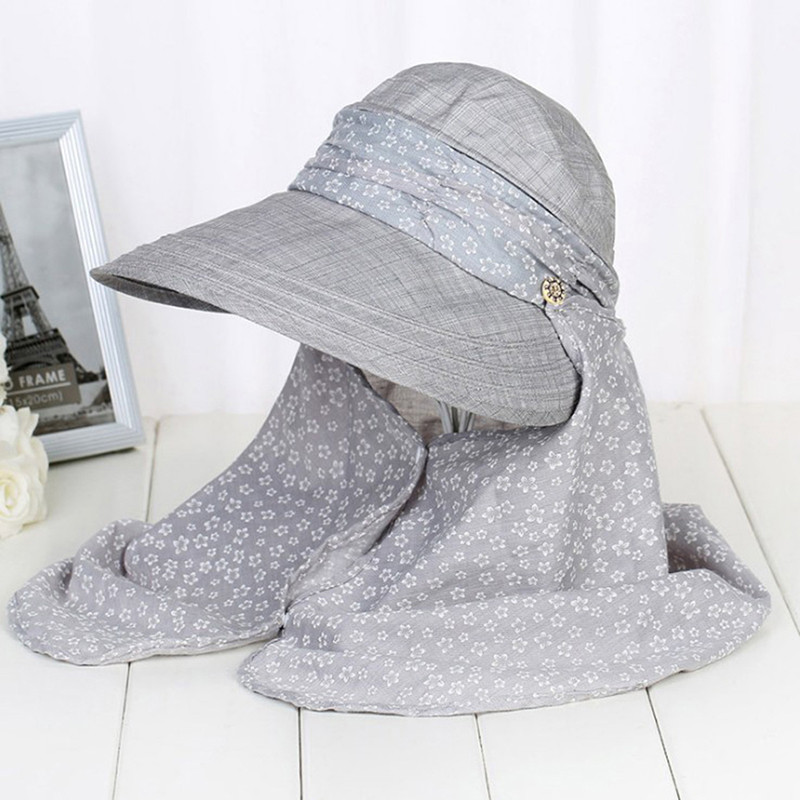 Ljetne ženske kape za sunčanje za sportove na otvorenom, šešir sa zaštitom od 360 stupnjeva od UV zračenja, kapa za zaštitu od sunca, koja se može skinuti, za vrat, lice i glavu