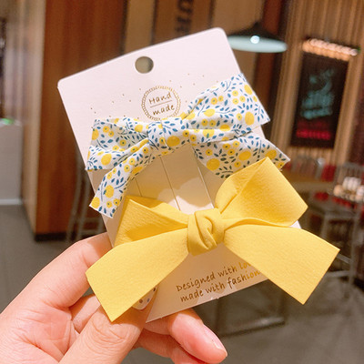 2 vnt. Gėlėti plaukų lankeliai mergaitėms Mieli mokykliniai plaukų segtukų rinkinys Kirpčiukai Plaukų segtukas Rankų darbo aligatoriaus segtukas Vaikiškas galvos apdangalas galvos apdangalas