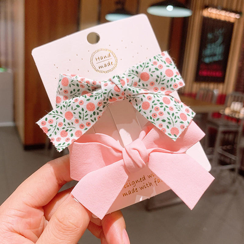 2 vnt. Gėlėti plaukų lankeliai mergaitėms Mieli mokykliniai plaukų segtukų rinkinys Kirpčiukai Plaukų segtukas Rankų darbo aligatoriaus segtukas Vaikiškas galvos apdangalas galvos apdangalas